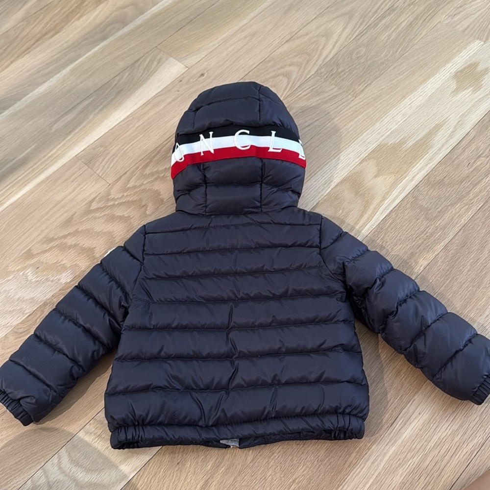 Moncler Navy Jacket with Red and White Details LIKE NEW - Picture 3 of 8